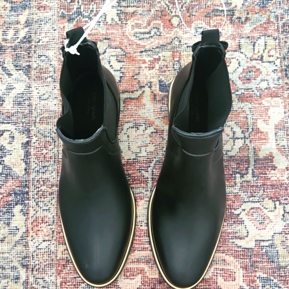NEW KATE SPADE | $145 Solstice Chelsea Rain Boots - Picture 3 of 7